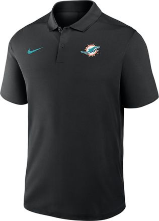 Nike Miami Dolphins Logo Victory Nike Mens Dri-FIT NFL Polo in Black | 035800A9P-R0T