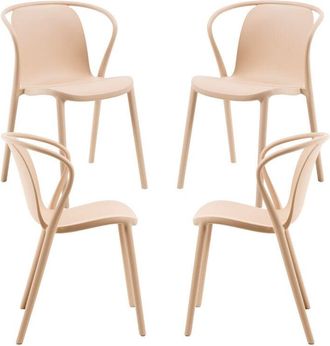 Regalos Miguel Regalos Miguel - Packs Sillas Jard&iacute;n - Pack 4 Sillas Zotli - Beige