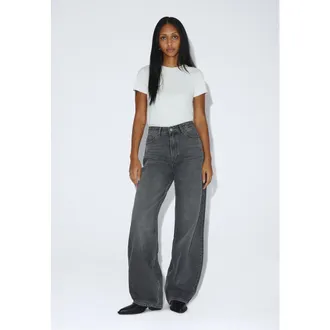 Dr. Denim Donna High Relaxed Jeans in Mid Grey Used at Nordstrom, Size 26