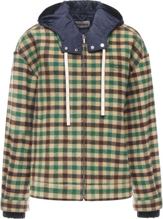 Miu Miu Giacca a quadretti - Verde