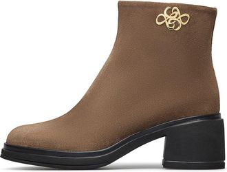 Loriblu Su&egrave;de Enkellaarsjes - Dames - Laarzen met Hak - Bruin - 36 EU - Su&egrave;de - Schoenen