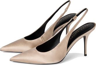 Marc Fisher Leynne Womens Shoes Light Natural Satin : 9.5 M, Synthetic