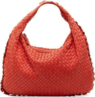 Bottega Veneta Pre-owned Bottega Veneta Small Perforated Nappa Intrecciato Veneta Hobo 115653
