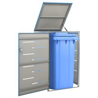 vidaXL Cobertizo Para Un Contenedor Basura Acero 69x77,5x115 Cm Vidaxl