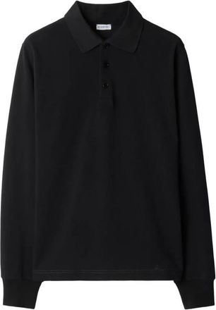 Burberry Logo-Embroidered Cotton Polo Shirt, Size Small