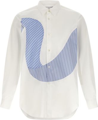 Comme Des Gar&ccedil;ons White Insert Shirt