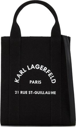 Karl Lagerfeld Borsa tote Rue St-Guillaume piccola - Nero
