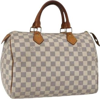 Louis Vuitton Pre-owned Handbags, female, White, Size: ONE SIZE Pre-owned Canvas Handbag
