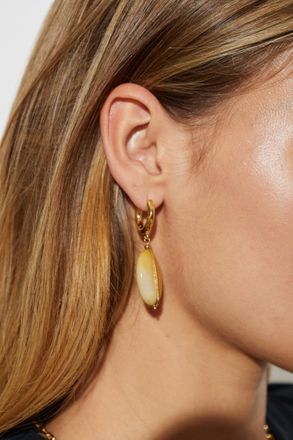 Isabel Marant Earrings With Stone, Womens, Gold