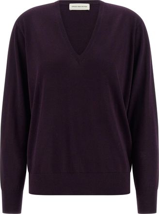 Dries Van Noten Merino Wool Womens Cardigan