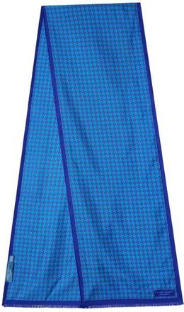Robert Talbott Niven Houndstooth Scarf in Blue at Nordstrom