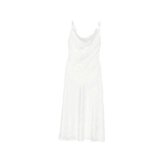 Rotate Rotate Birger Christensen - Midi Slipjurk - Dames - Jurken - Wit - Maat: XS Poliester