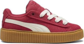 Puma Womens Fenty X Creeper Phatty Corduroy Lace Up Sneakers Shoes Casual - Red, Red/White, 7.5