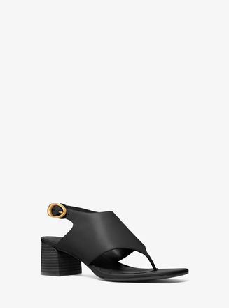Michael Kors Kya Flex Leather Thong Sandal
