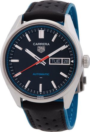 Tag Heuer Pre-owned Tag Heuer Carrera Automatic Black Dial Watch WDA2110.FC6614