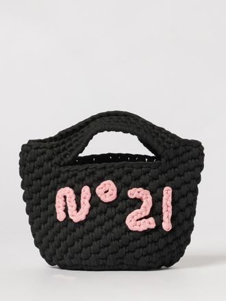 N&deg;21 Crocheted Handbag with Logo