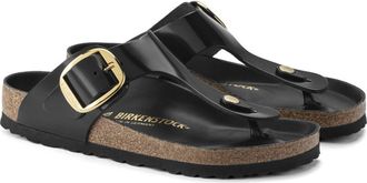Birkenstock Womens Gizeh Big Buckle Sandal In Black