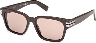 Ermenegildo Zegna EZ0237 48E Mens Sunglasses Brown Size 55