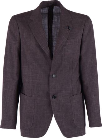 Lardini Brown Roma Textured Blazer