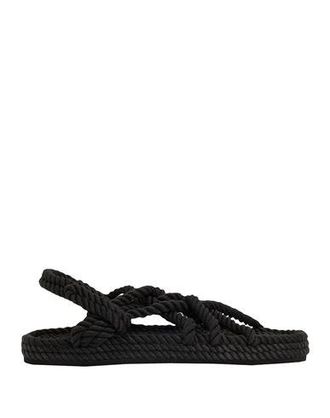 8 by YOOX ROPE CROSS-STRAP FLAT SANDALS