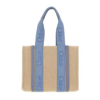 Chlo&eacute; Woody Tote Bag - female - Chlo&eacute; - Shopping Bags - Multicolor - ONE SIZE - Bags