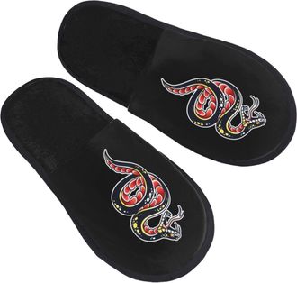 Generic House Slipper Snake Soft Womens Slippers Comfortable Portable Hotel Slippers Ladies Hotels L