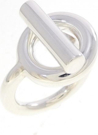 Herm&egrave;s Silver Silver 925 Band Ring (Pre-Owned)