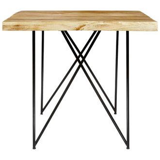Berkfield Home Beautiful Dining Table 180x90x76 cm Solid Mango Wood in Brown | Size: 180 x 90 x 76 cm