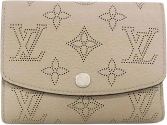 Louis Vuitton Pre-owned Wallets, female, Beige, Size: ONE SIZE Pre-owned Mahina Wallet (Tri-fold)