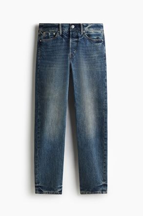 H&M Relaxed Jeans - Dunkles Denimblau