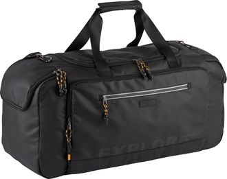 Camel Active Reisetasche CAMEL ACTIVE Explore, Damen, Gr. B/H/T: 74cm x 31cm x 28cm, schwarz, Polyester, bedruckt, beschichtet, clean, unifarben mit Farbeins&auml;tzen,