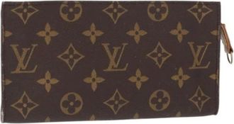 Louis Vuitton Pre-owned Clutches, female, Brown, Size: ONE SIZE Pre-owned Canvas Clutch