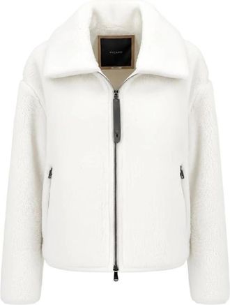 Pinko Teddy Borg Bomberjack met ritsluiting - Dames - Jassen - Wit - M - Jassen