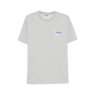 Ader Error T-Shirts, male, Gray, Size: L Logo-detail T-shirt