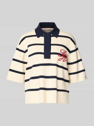 Tommy Hilfiger Regular Fit Poloshirt aus Bumwoll-Mix in Weiss, Gr&ouml;&szlig;e XS