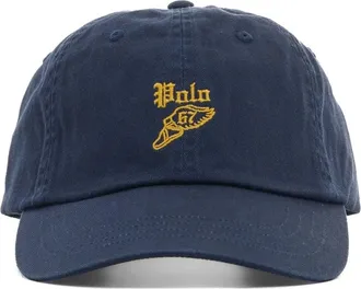 Polo Ralph Lauren embroidered twill ball cap - men - BCI Cotton - One Size - Blue