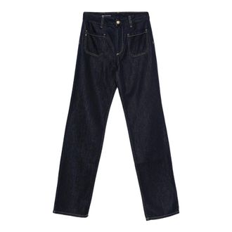 AG - Adriano Goldschmied AG Jeans, Boot-cut Jeans, female, Blue, Size: W28 Moya Mid Rise Straight Jeans