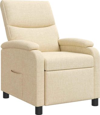 vidaXL Recliner Crema Tela Vidaxl