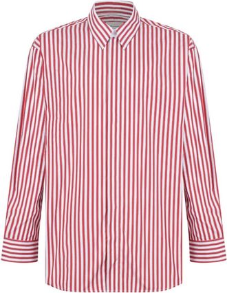 Ami Camisa de rayas grandes - Shirts - Hombre - Rojo - M