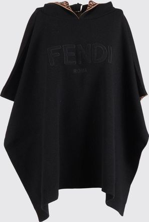 Fendi Mantella con cappuccio in lana vergine Fendi