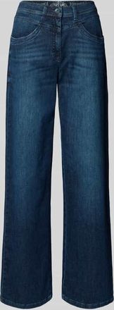 Raphaela by Brax Flared Fit Jeans mit Eingrifftaschen Modell Laura in Dunkelblau, Gr&ouml;&szlig;e 38