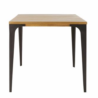 Maisons du monde Mesa de comedor profesional industrial de mango claro L. 75