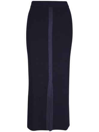Dorothee Schumacher Shimmering wool skirt - Blue