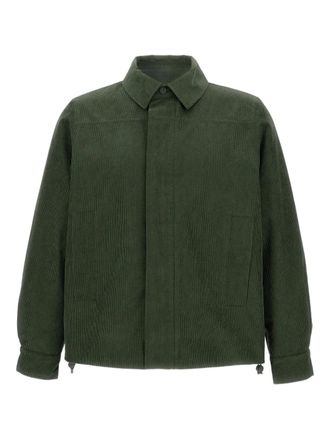 K-Way corduroy shirt jacket - men - Polyester - S - Green