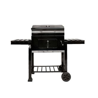 Patton Barbacoa de carb&oacute;n de acero esmaltado negro 55 cm