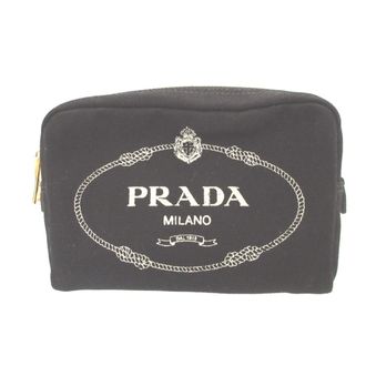 Prada Black Canvas Pouch (Pre-Owned)