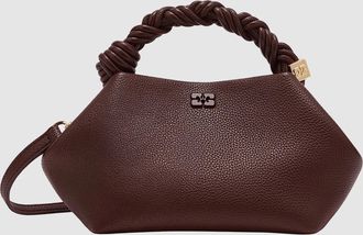 Ganni Sac Small Bou Grained Chicory Coffee