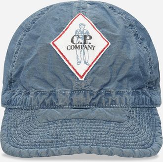 C.P. Company 50 Fili Cap Indigo Bleached