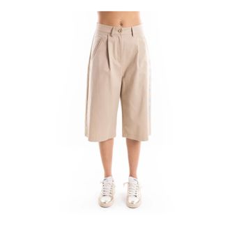 Brand Unique Dames, Korte broeken, Beige, Maat: 2XL Katoen
