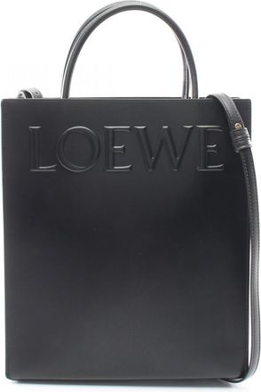 Loewe Black Leather Handbag Tote Bag (Pre-Owned)